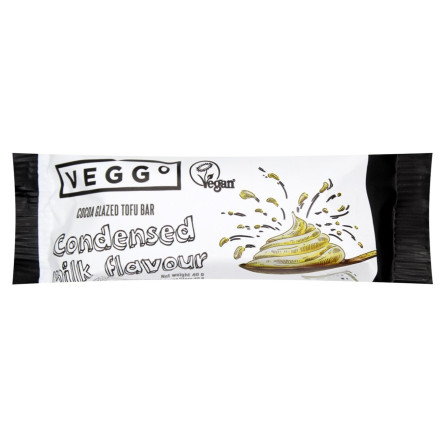 Батончик Veggo зі смаком згущеного молока в какао глазурі 40г