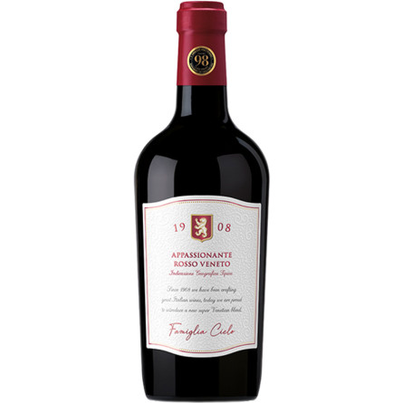 Вино Апасіонанте, Россо Венето / Appassionante, Rosso Veneto, Cielo e Terra, червоне напівсухе 0.75л slide 1