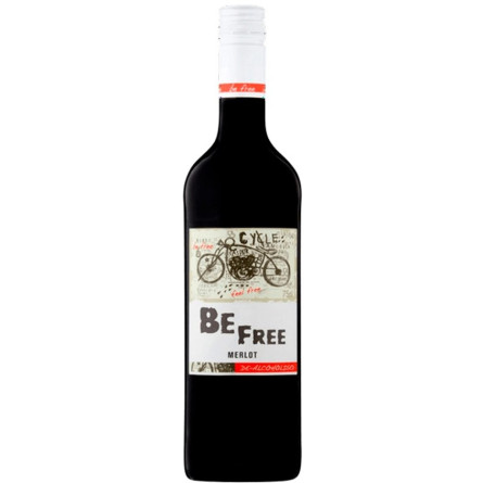 Безалкогольне вино Бі Фрі, Мерло / Be Free, Merlot, Peter Mertes, червоне напівсолодке 0.75л slide 1