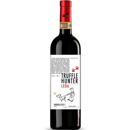 Вино Барбера д'Асті / Barbera d'Asti, Truffle Hunter Leda, червоне сухе 0.75л