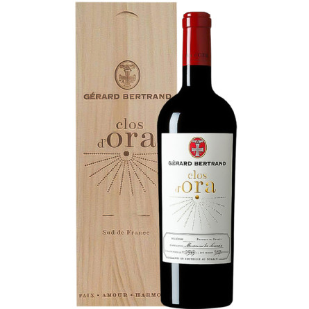 Вино Кло д'Ора / Clos d'Ora, Gerard Bertrand, красное сухое 0.75л, в деревянной коробке