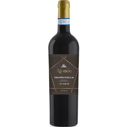Вино Вальполічелла Ріпассо / Valpolicella Ripasso, Cantine Riondo, червоне сухе 0.75л
