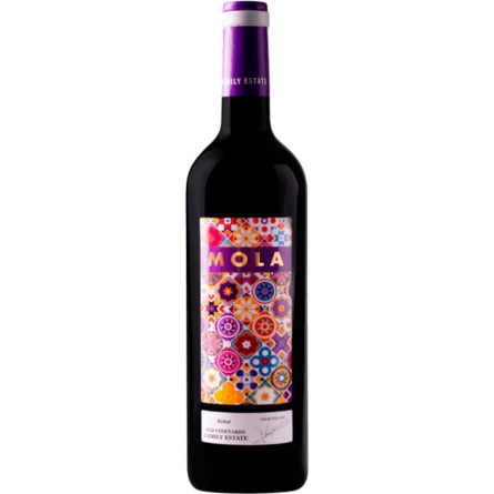 Вино Мола, Тинто / Mola, Tinto, Bodega Casas de Moya, красное сухое 0.75л