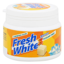 Жевательная резинка Serra Белая свежесть 3 с экзотическим вкусом без сахара 77г mini slide 1