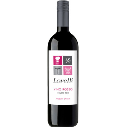 Вино "Ловеллі" Россо д'Італія / "Lovelli" Rosso d'Italia, Provinco Italia, червоне сухе 0.75л