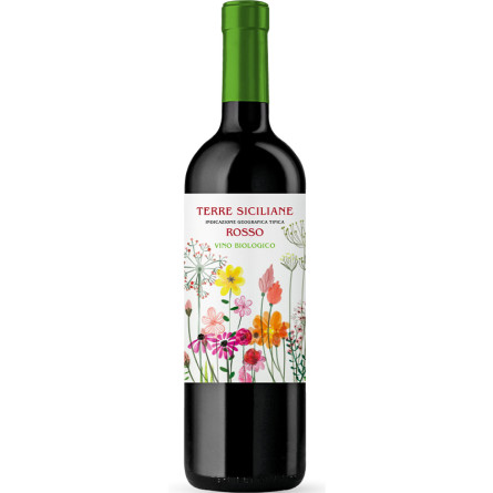 Вино "Терре Січіліане", Россо Біолоджико / "Terre Siciliane", Rosso Biologico, червоне сухе 0.75л slide 1