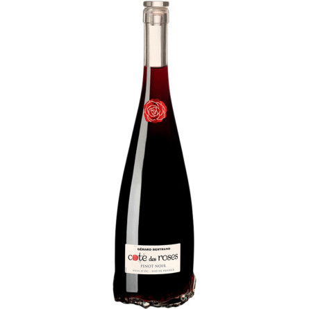 Вино Кот де Роз, Піно Нуар / Cote des Roses, Pinot Noir, Gerard Bertrand, червоне сухе 0.75л