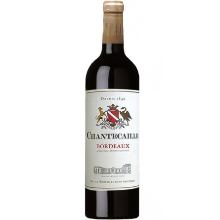 Вино Шантекаль, Бордо Руж / Chantecaille, Bordeaux Rouge, Grands Vins de Gironde, красное сухое 0.75л