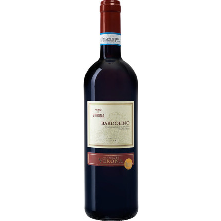 Вино Бардолино / Bardolino, Cantina di Verona, красное сухое 0.75л slide 1