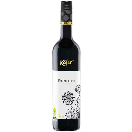 Вино Примітиво, Кефер / Primitivo, Kafer, червоне сухе 13.5% 0.75л