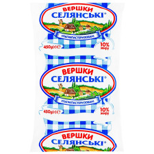 Вершки Селянські ультрапастеризовані 10% 450г mini slide 1