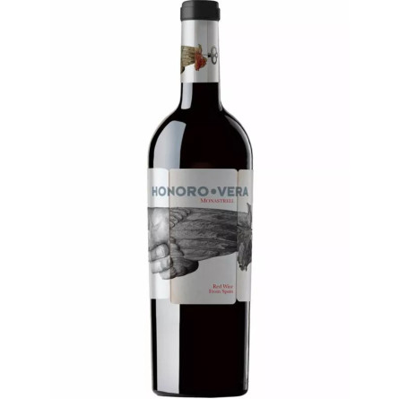 Вино Оноре Віра, Монастрель / Honoro Vera, Monastrell, Bodegas Ateca, червоне сухе 13.5% 0.75л