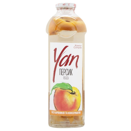Компот Yan з персиків 0,95л