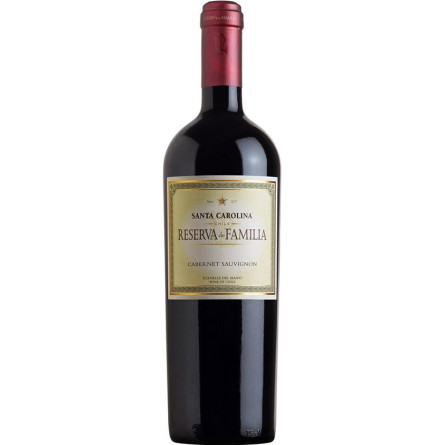 Вино Каберне Совіньйон / Cabernet Sauvignon, Reserva de Familia, Santa Carolina, червоне сухе 14.5% 0.75л slide 1