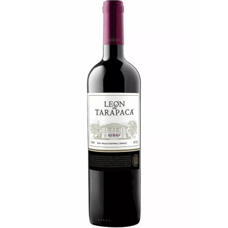 Вино Сіра / Syrah, Leon de Tarapaca, червоне сухе 13.5% 0.75л