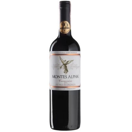 Вино Монтес Альфа / Montes Alpha, Montes, червоне сухе 13.5% 0.75л