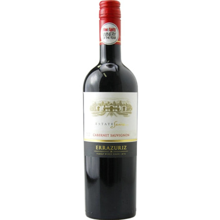 Вино Каберне Совіньйон, Естейт / Cabernet Sauvignon, Estate, Errazuriz, червоне сухе 13.5% 0.75л