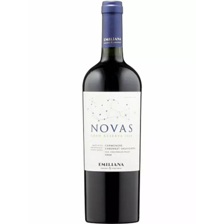 Вино Карменер - Каберне Совіньйон Новас Гран Резерва / Carmenere - Cabernet Sauvignon Novas Gran Reserva, Emiliana, червоне сухе 0.75л