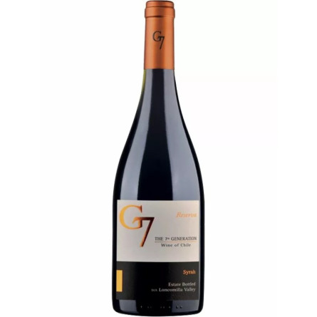Вино Шираз Резерва / Shiraz Reserva, G7, красное сухое 0.75л