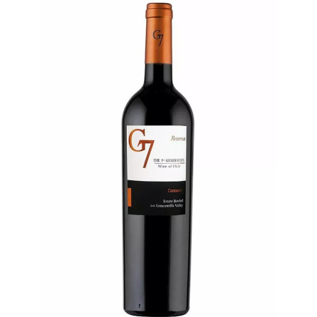 Вино Карменер / Carmenere, G7, червоне сухе 0.75л slide 1