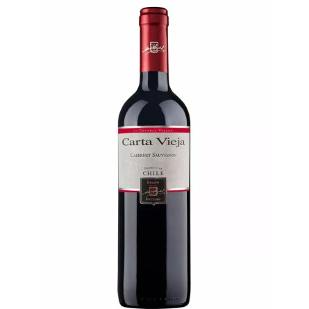 Вино Каберне Совіньйон / Cabernet Sauvignon, Carta Vieja, червоне сухе 13% 0.75л