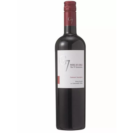 Вино Каберне Совиньон / Cabernet Sauvignon, G7, красное сухое 13% 0.75л