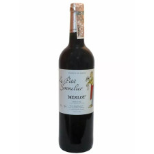 Вино Мерло / Merlot, Le Petit Sommelier, червоне сухе 0.75л mini slide 1