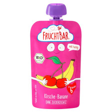 Пюре фруктове Frucht Bar з вишнею та бананом 120г mini slide 1