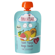 Пюре фруктовое Frucht Bar с папайей, манго и бананом 100г mini slide 1