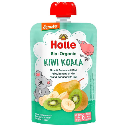 Пюре Holle Kiwi Koala груша банан киви с 8 месяцев 100г