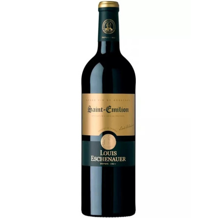 Вино Сент-Емільон, Луї Ешенауер / Saint-Emilion, Louis Eschenauer, червоне сухе 0.75л