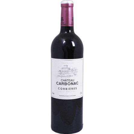 Вино Шато Карбонак / Chateau Carbonac, Les Grants Chais de France, красное сухое 0.75л