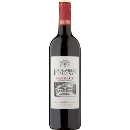 Вино Марго, Ле Гравьера де Марсак / Margaux, Les Gravieres de Marsac, червоне сухе 13% 0.75л slide 1