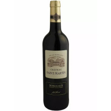 Вино Бордо / Bordeaux, Chateau Saint Martin, красное сухое 0.75л mini slide 1