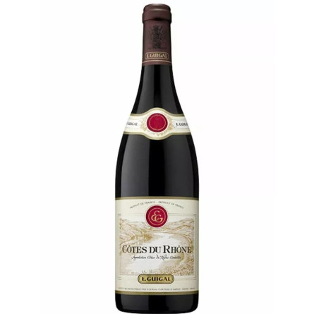 Вино Кот дю Рон Руж / Cotes du Rhone Rouge, E. Guigal, красное сухое 14% 0.75л
