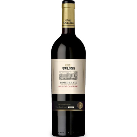 Вино Мерло - Каберне, Дюлон Бордо / Merlot - Cabernet, Dulong Bordeaux, червоне сухе 13% 0.75л