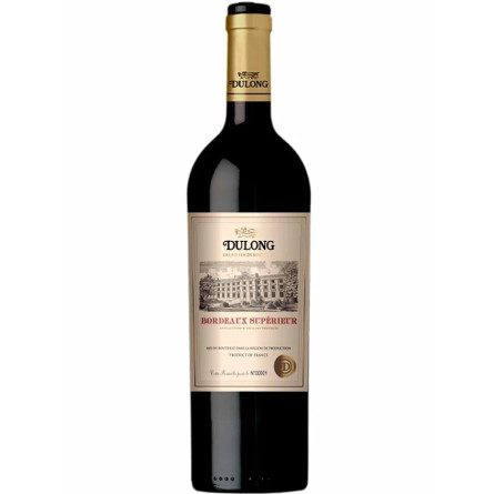 Вино Бордо Супериор / Bordeaux Superieur, Dulong, красное сухое 14% 0.75л