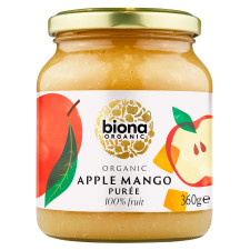Пюре Biona Organic Яблоко-манго без сахара органическое 360г mini slide 1