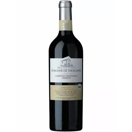 Вино Каберне Совіньйон Мерло / Cabernet Sauvignon Merlot, Domaine de Tholomies, BIO, червоне сухе 0.75л slide 1