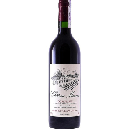 Вино Бордо / Bordeaux, Chateau Maucru, червоне сухе 13.5% 0.75л