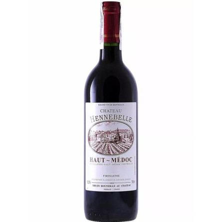 Вино Шато Хеннебель / Chateau Hennebelle, красное сухое 0.75л