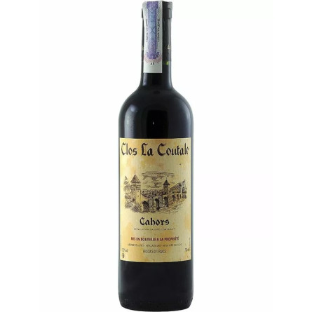 Вино Кло ла Куталь, Каорс / Clos la Coutale, Cahors, Bernede et fils, красное сухое 13.5% 0.75л