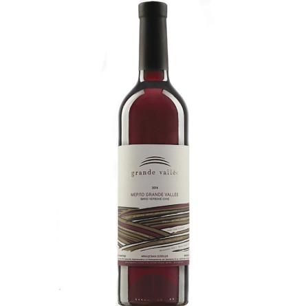Вино Мерло / Merlot, Grande Vallee, червоне сухе 0.75л