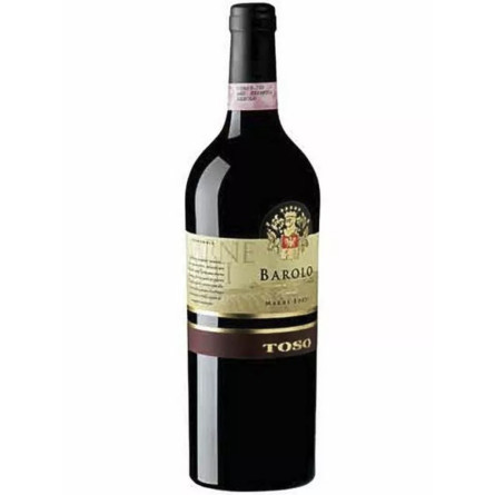 Вино Бароло / Barolo, Toso, червоне сухе 14% 0.75л