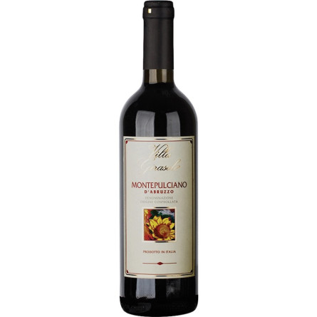 Вино Монтепульчано д'Абруццо / Montepulciano d'Abruzzo, Tombacco, красное сухое 13% 0.75л
