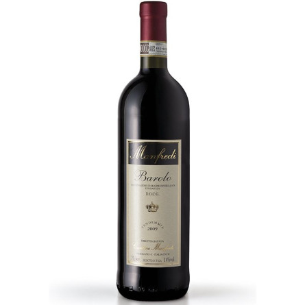 Вино Бароло / Barolo, Re Manfredi, червоне сухе 13.5% 0.75л