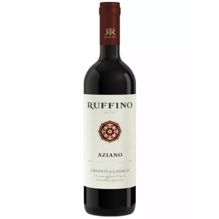 Вино Ациа К'янті Классико / Aziano Chianti Classico, Ruffino, червоне сухе 13% 0.75л