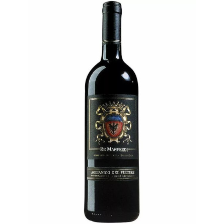 Вино Альяніко дель Вультуре / Aglianico Del Vulture, Re Manfredi, червоне сухе 0.75л