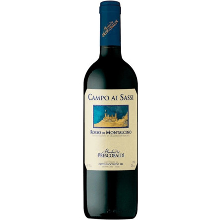 Вино Россо ди Монтальчино / Rosso di Montalcino, Frescobaldi, красное сухое 13.5% 0.75л slide 1