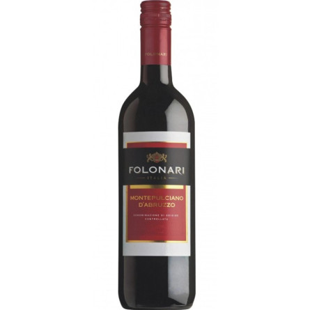 Вино Монтепульчано д'Абруццо / Montepulciano d'Abruzzo, Folonari, червоне сухе 0.75л
